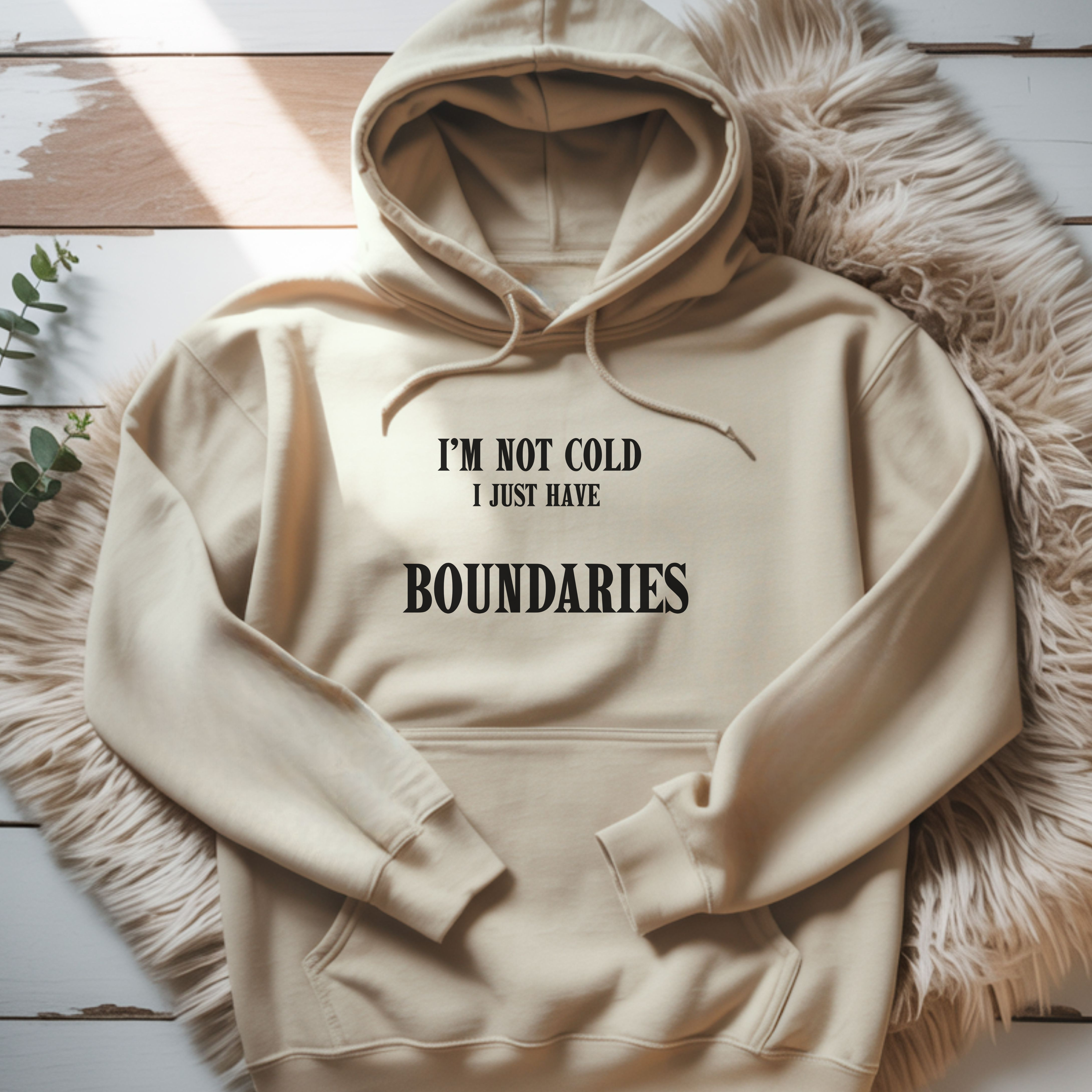 I’m Not Cold I Just Have Boundaries – Minimal Statement Hoodie