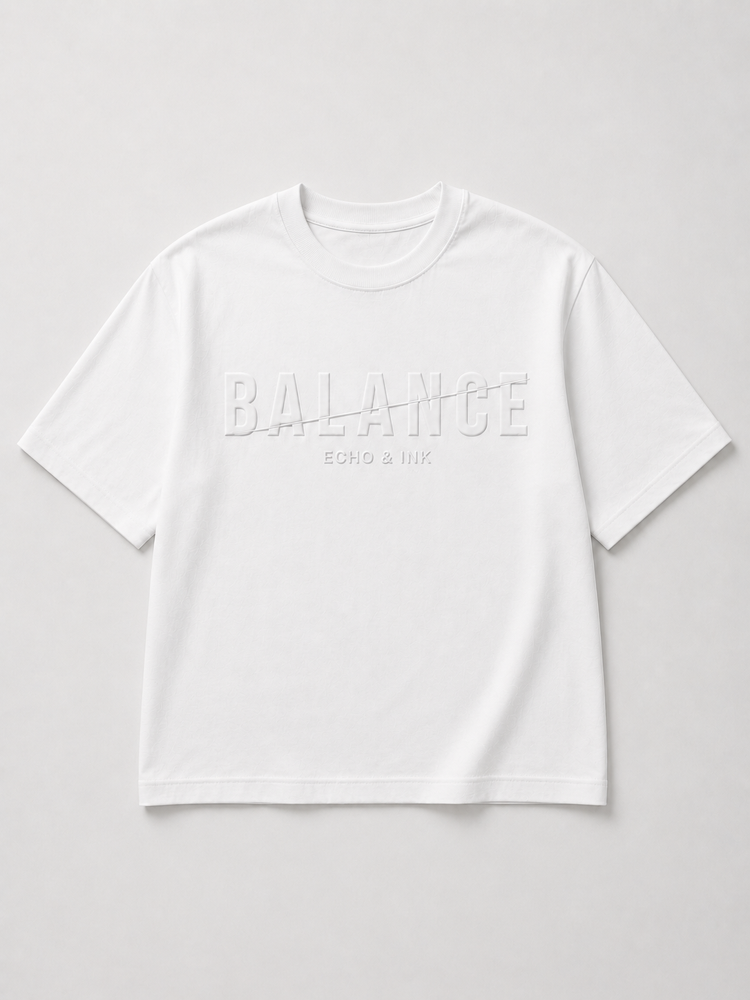 balance embossed tee