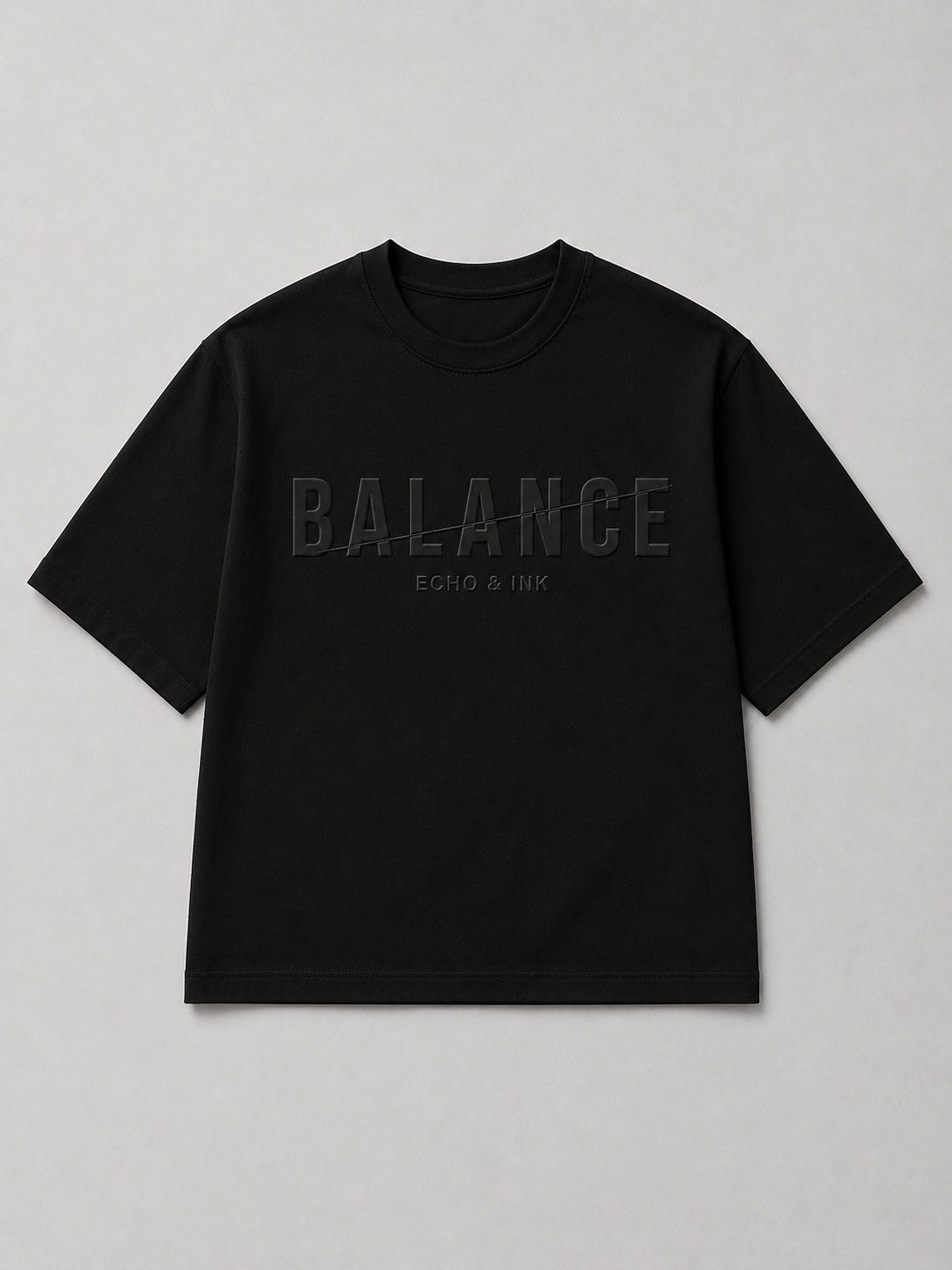 balance embossed tee