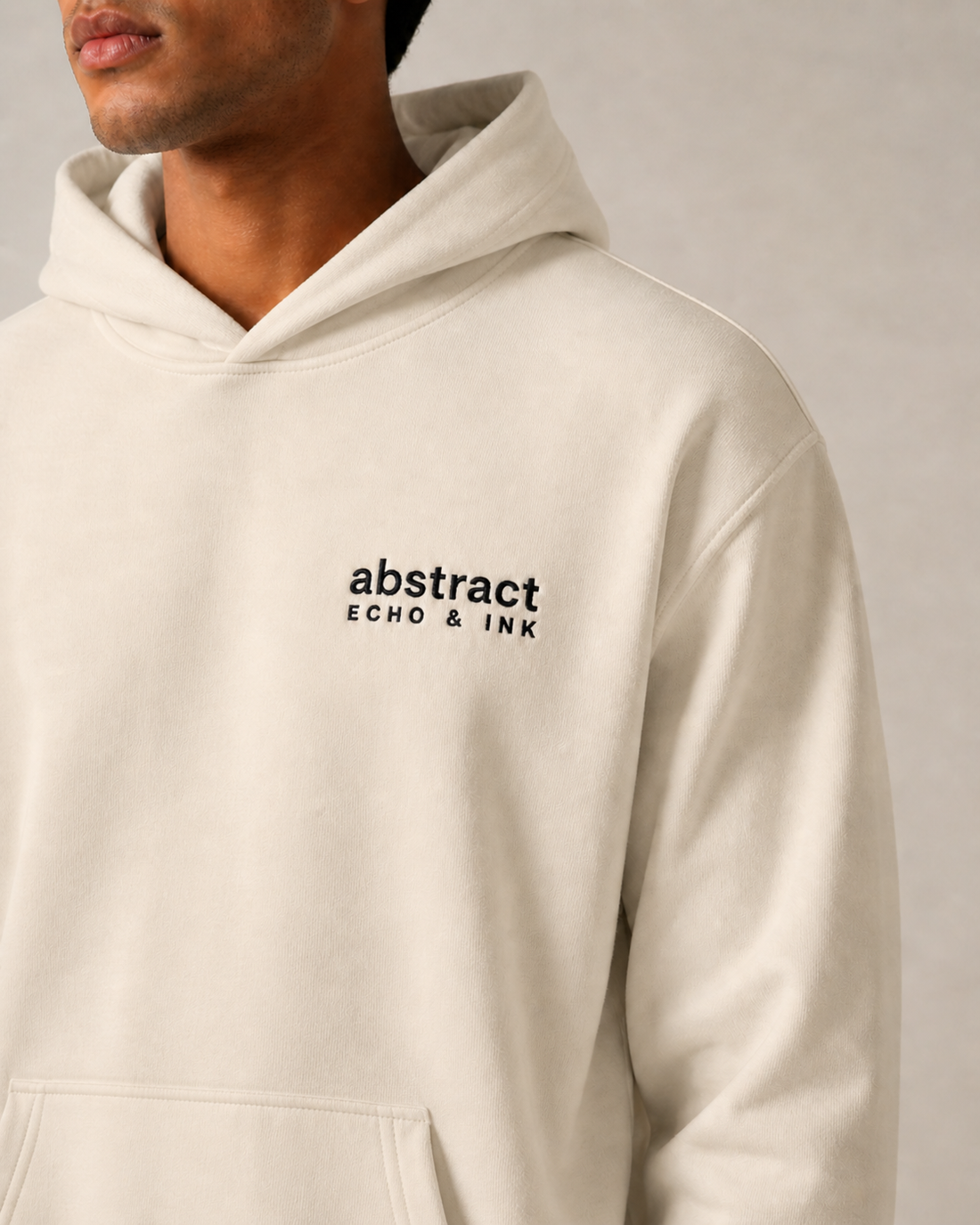 abstract minimal hoodie